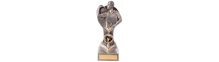 FALCON MALE DARTS TROPHY - 4 Sizes - 14CM - 24CM FALCON MALE DARTS TROPHY - 4 Sizes - 14CM - 24CM